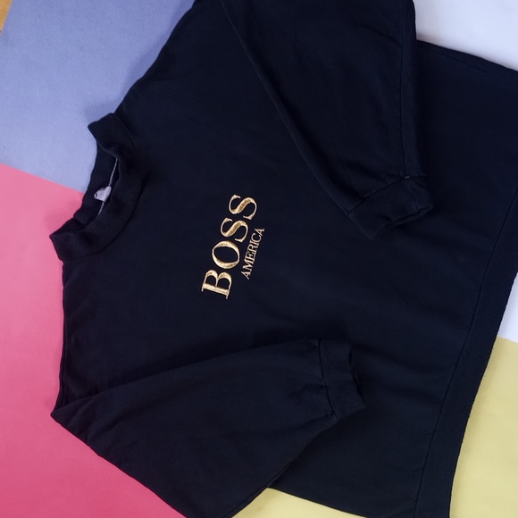 Vintage 1990s Obsession Calvin Klein Embroidered Crew Neck Sweater UNISEX - Picture 6 of 15